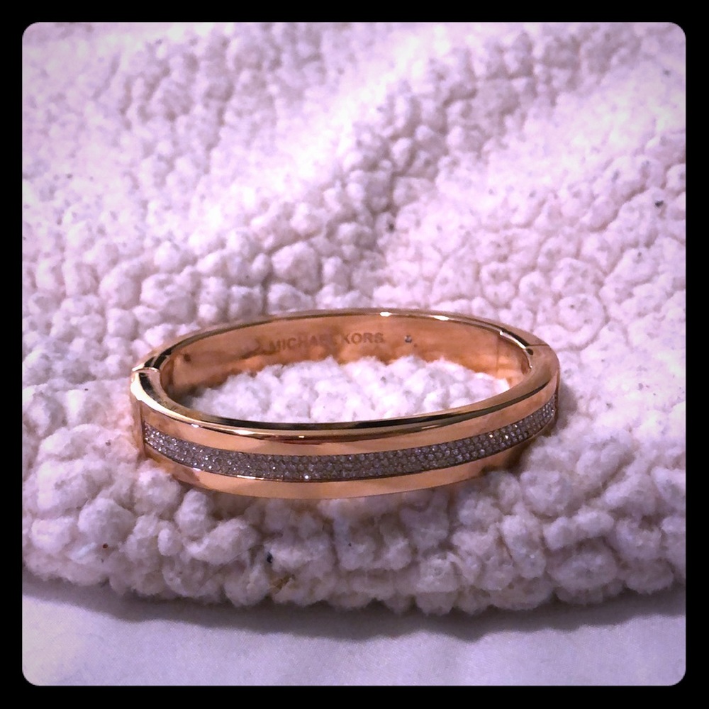 Michael Kors rose gold diamond bracelet